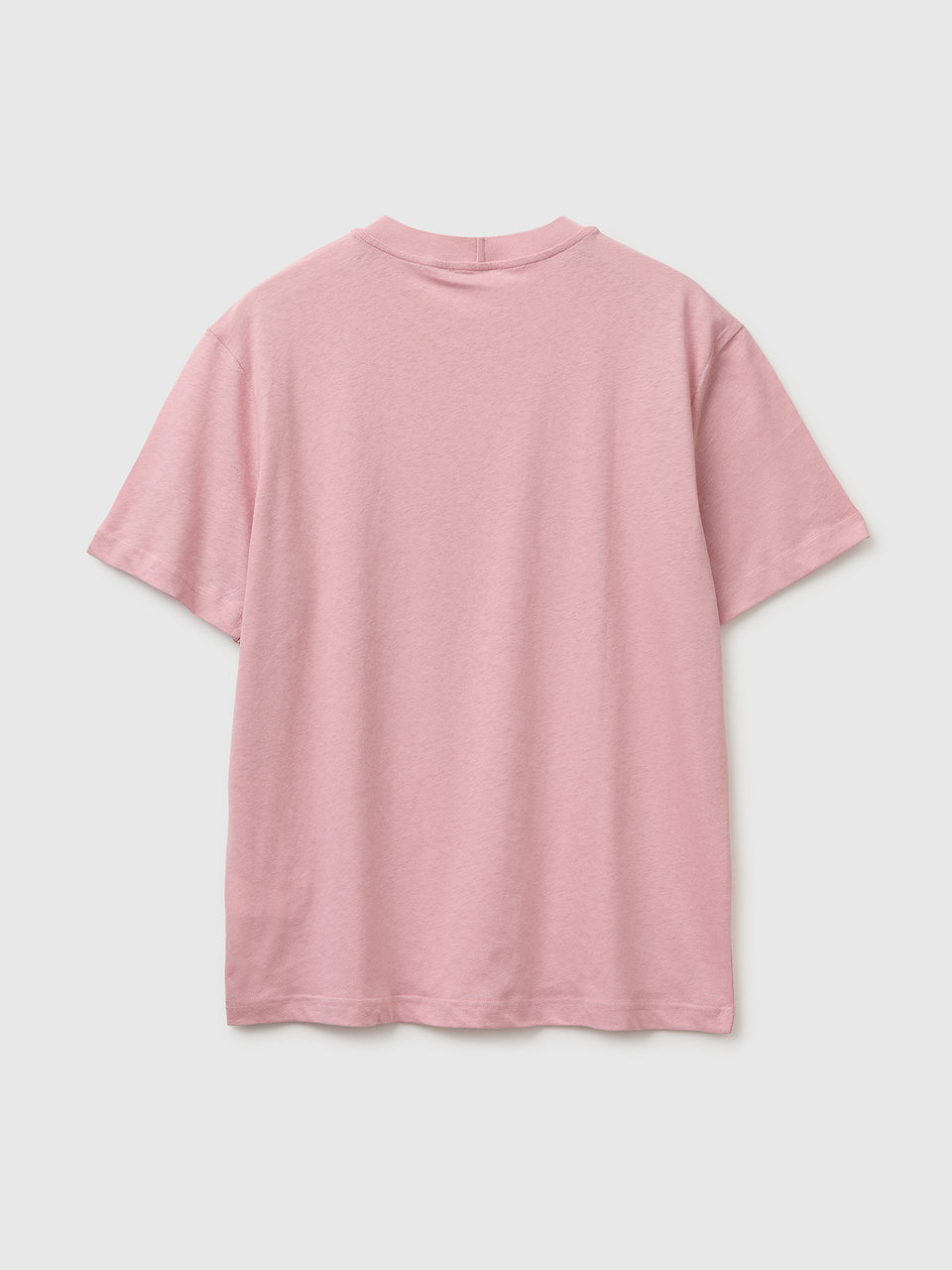 T-shirt de gola redonda em mistura de linho - ucb_image_BS