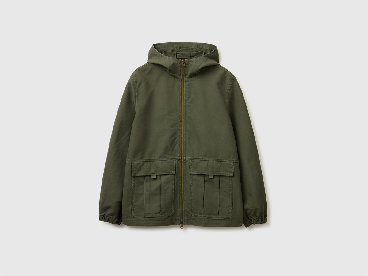 Short jacket in faded cotton - ucb_image_FS