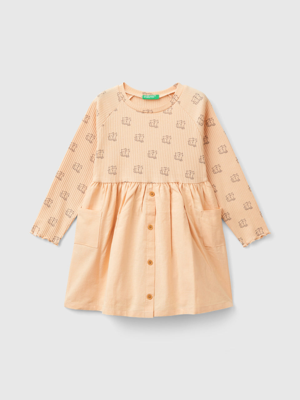 Vestido com estampa e botões - ucb_image_FS