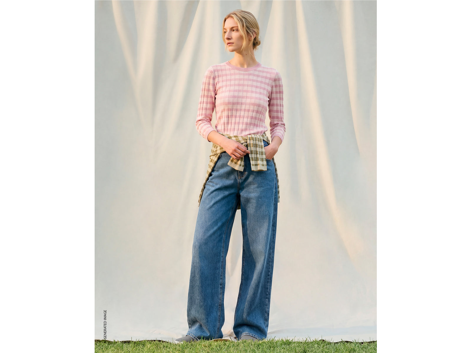 Wide-fit jeans