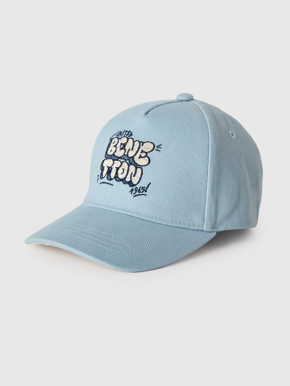 Light blue baseball cap with logo embroidery - ucb_image_FS