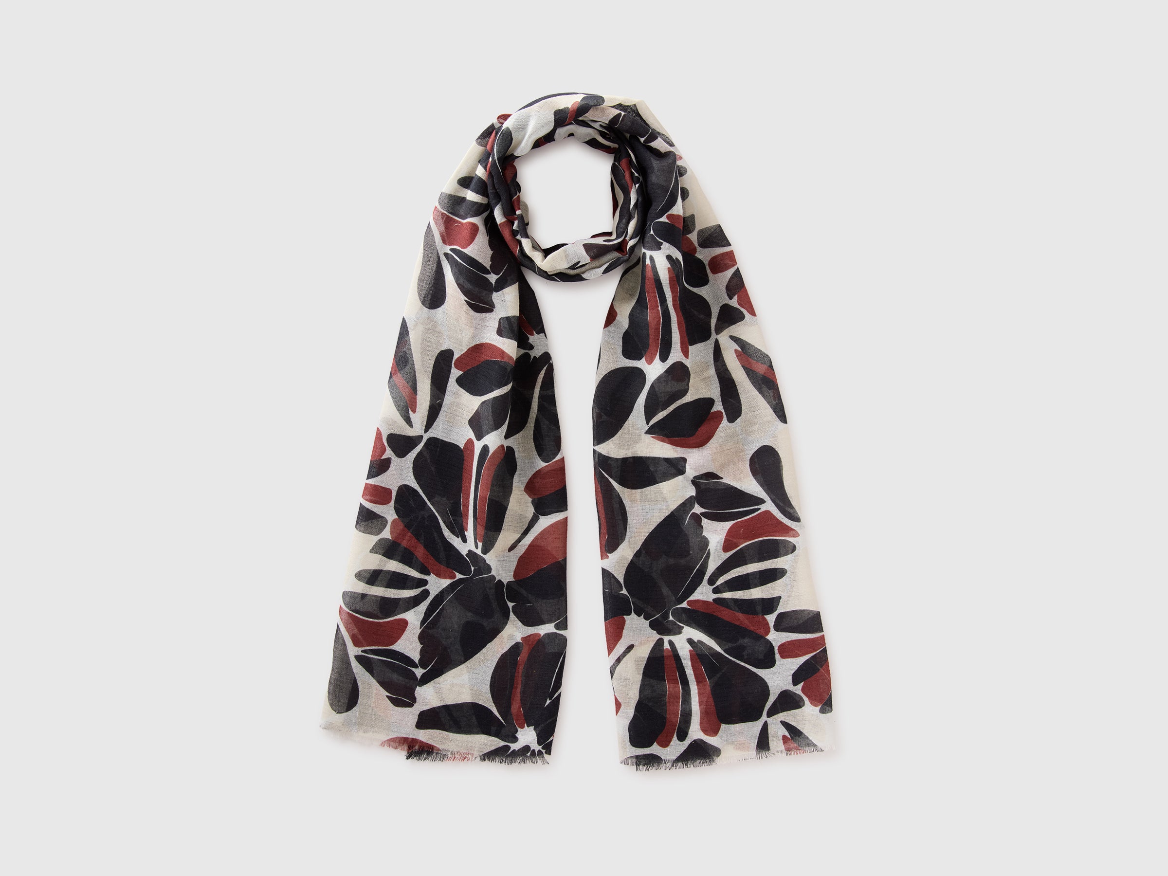 Floral linen blend scarf - ucb_image_FS