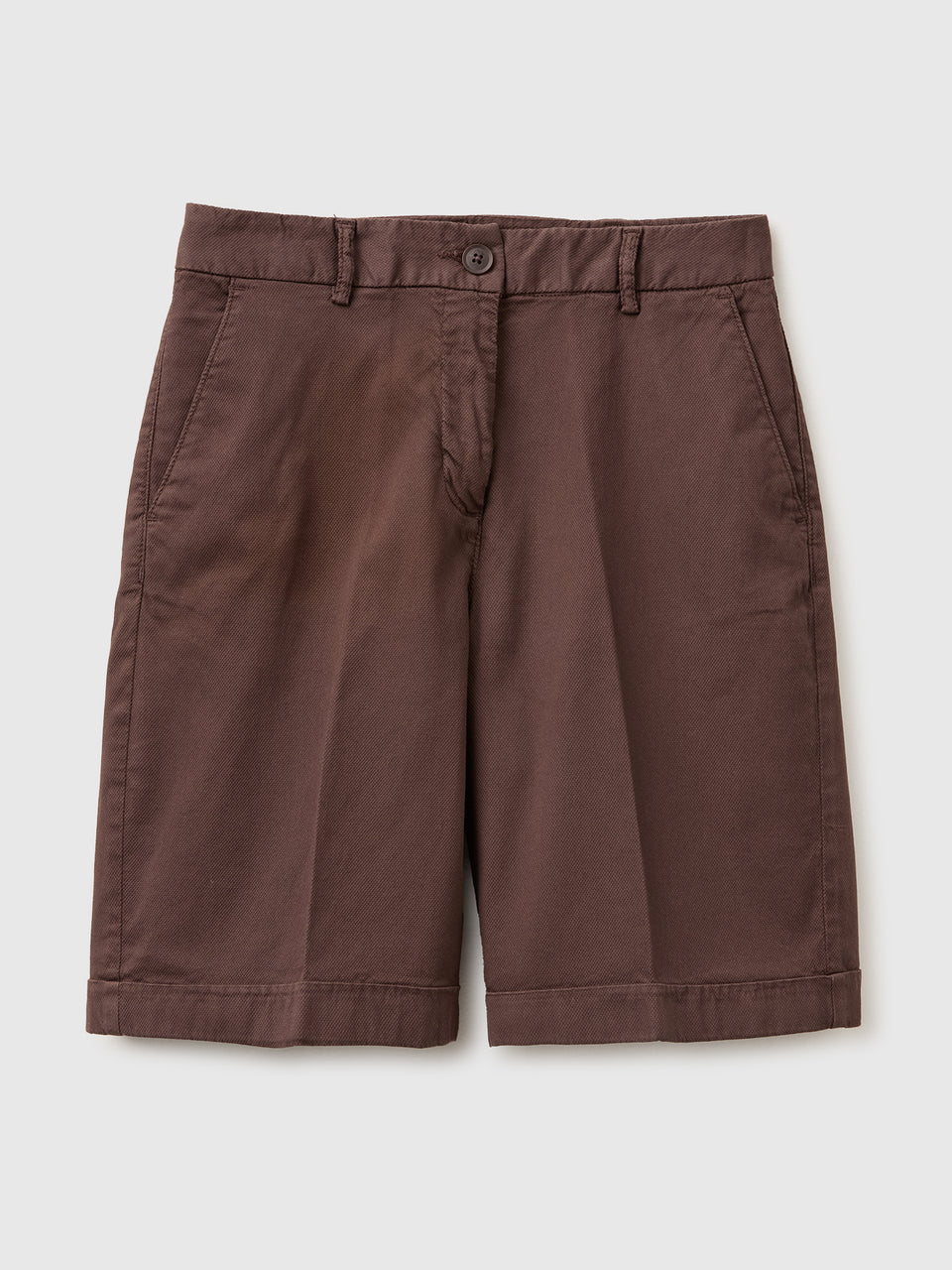 Regular fit Bermuda shorts with turn-ups - ucb_image_FS