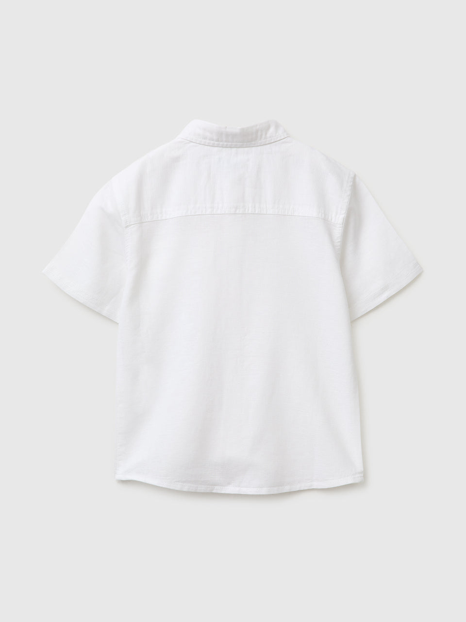 Short-sleeved linen blend shirt - ucb_image_BS