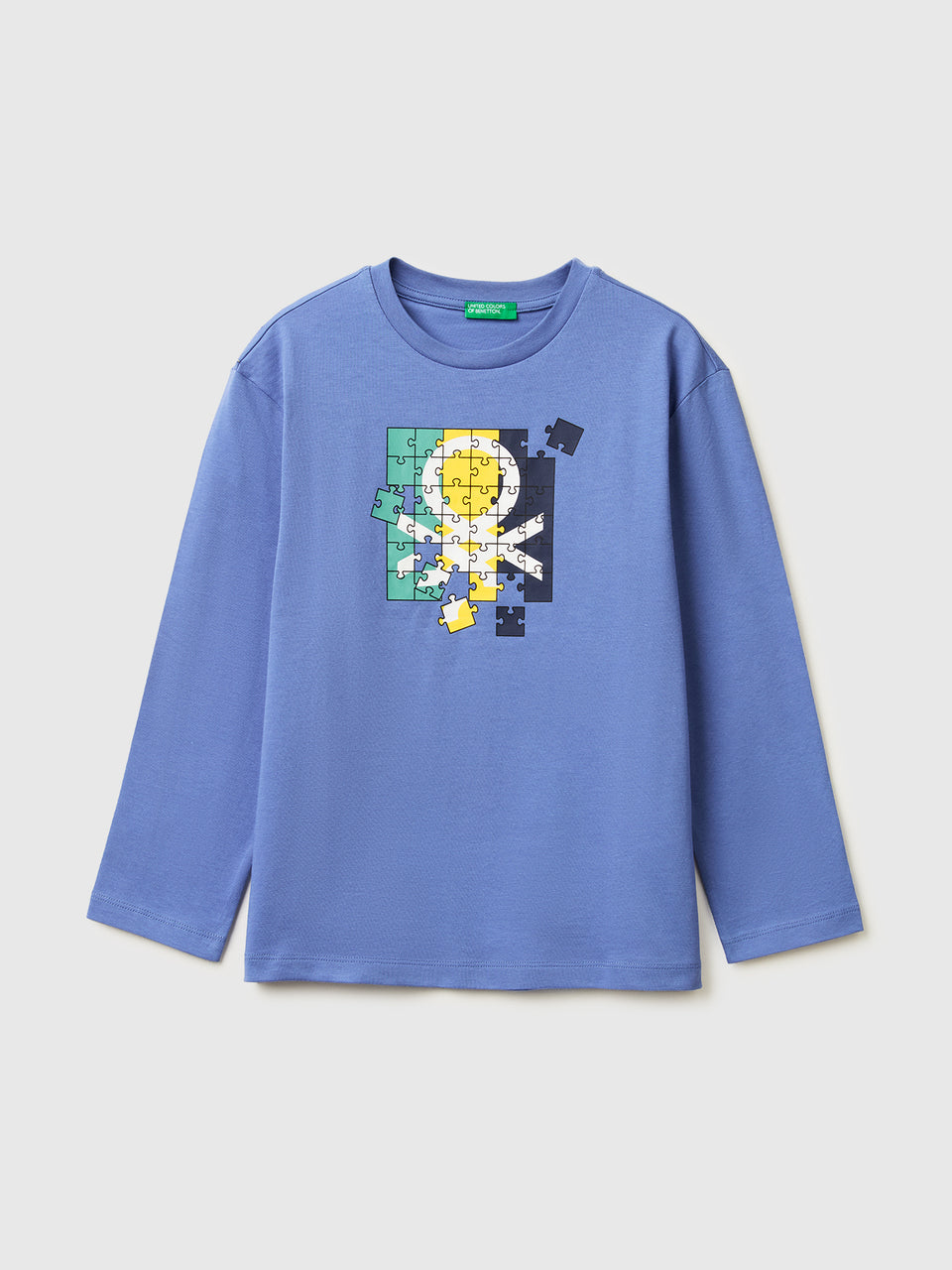 T-shirt com estampa logótipo em algodão orgânico - ucb_image_FS