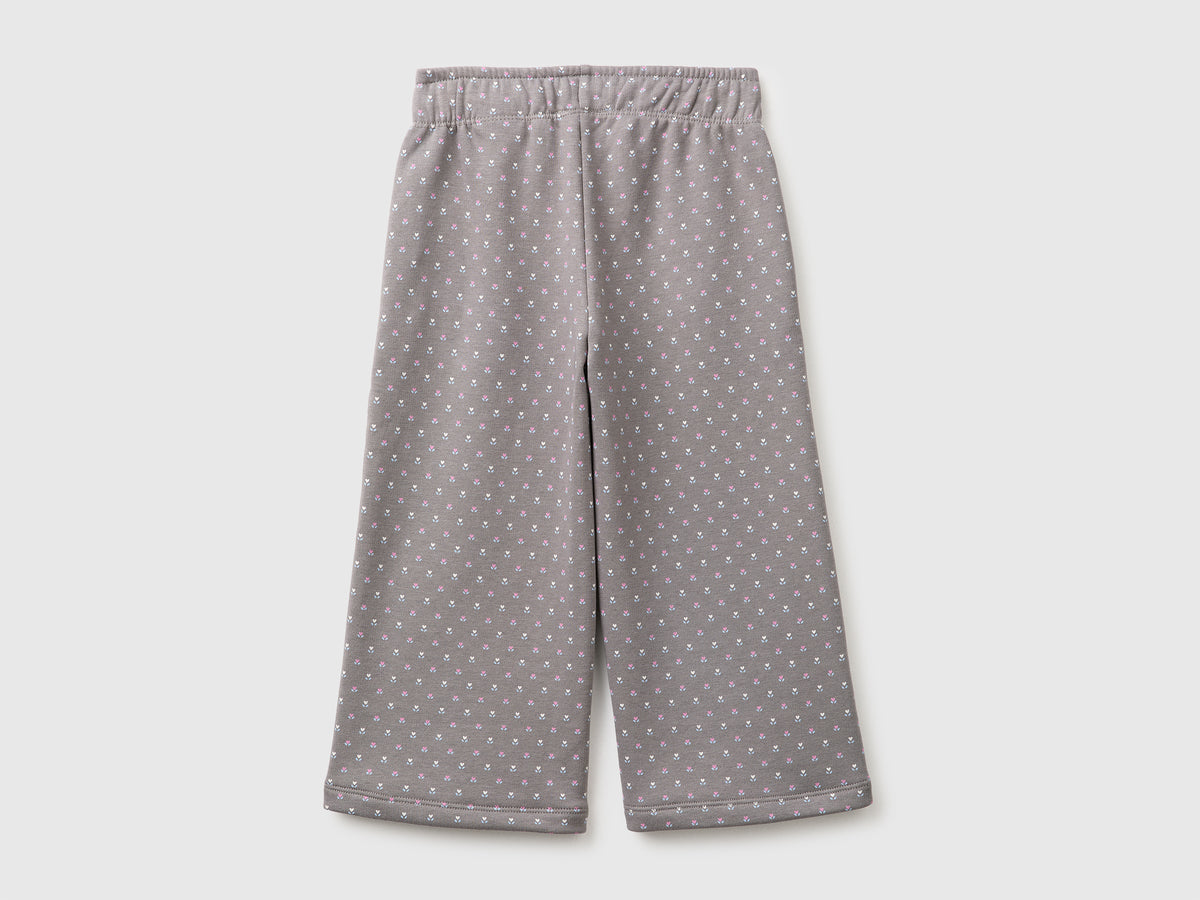 Calças amplas em felpo estampado - ucb_image_BS