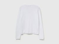 Camisola com decote em V em algodão puro - ucb_image_BS