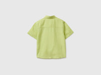 Short-sleeved linen blend shirt - ucb_image_BS