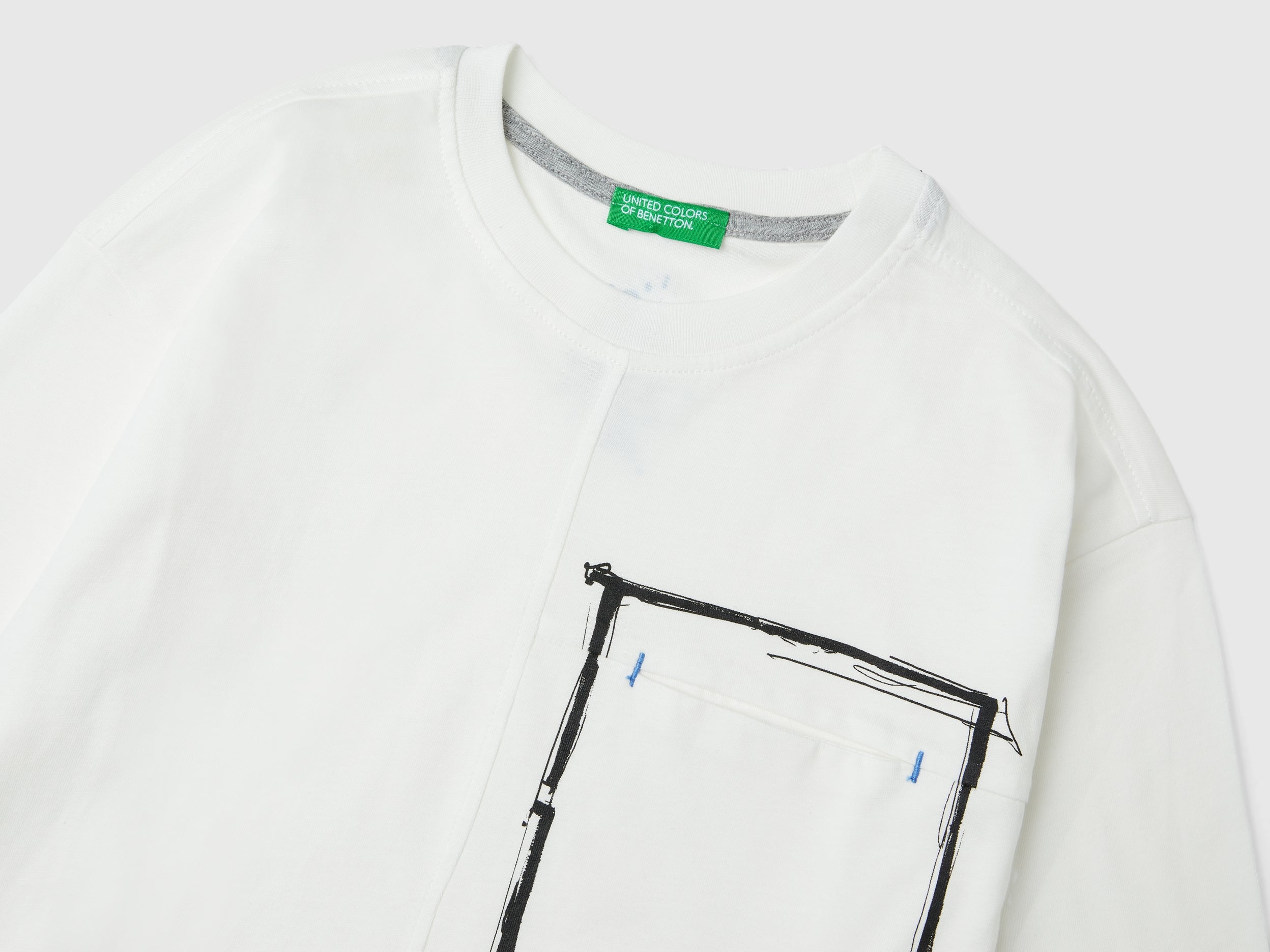 T-shirt com bolso pequeno em algodão orgânico - ucb_image_DS1