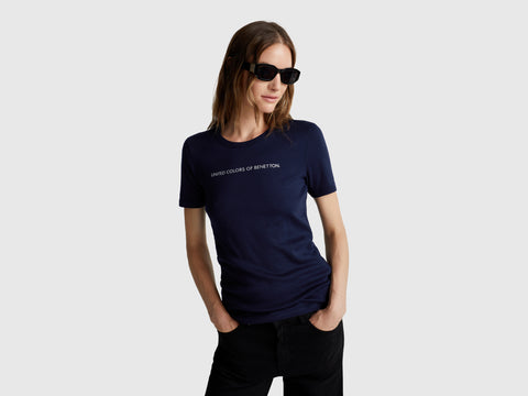 T-shirt 100% algodão com estampa logótipo glitter - ucb_image_F