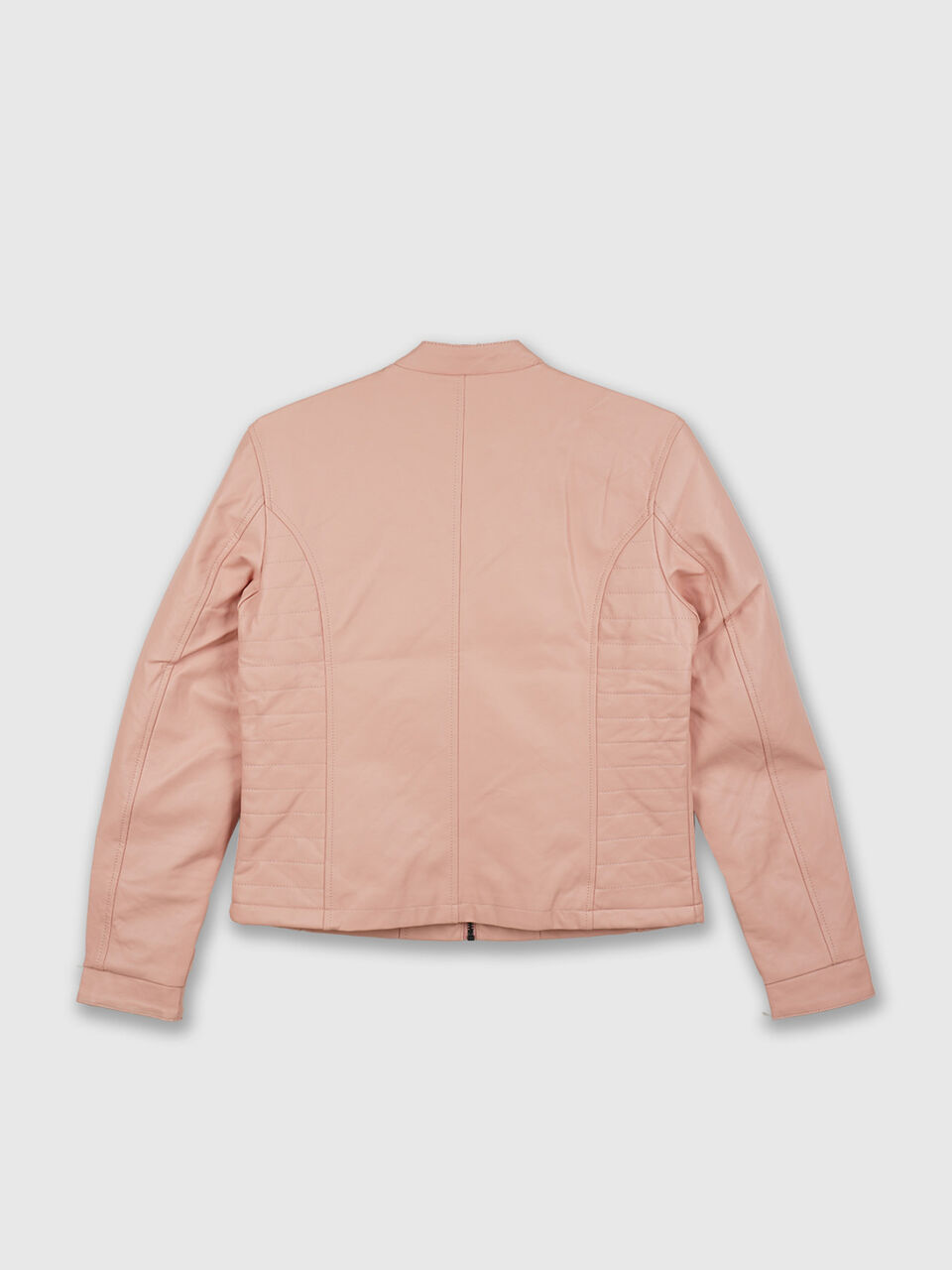 Pu Jacket With Side Stitch Detail image number 2