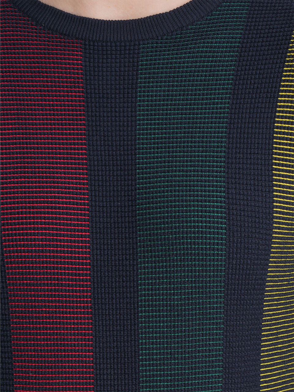 Vertical Striped Plating Sweater image number null