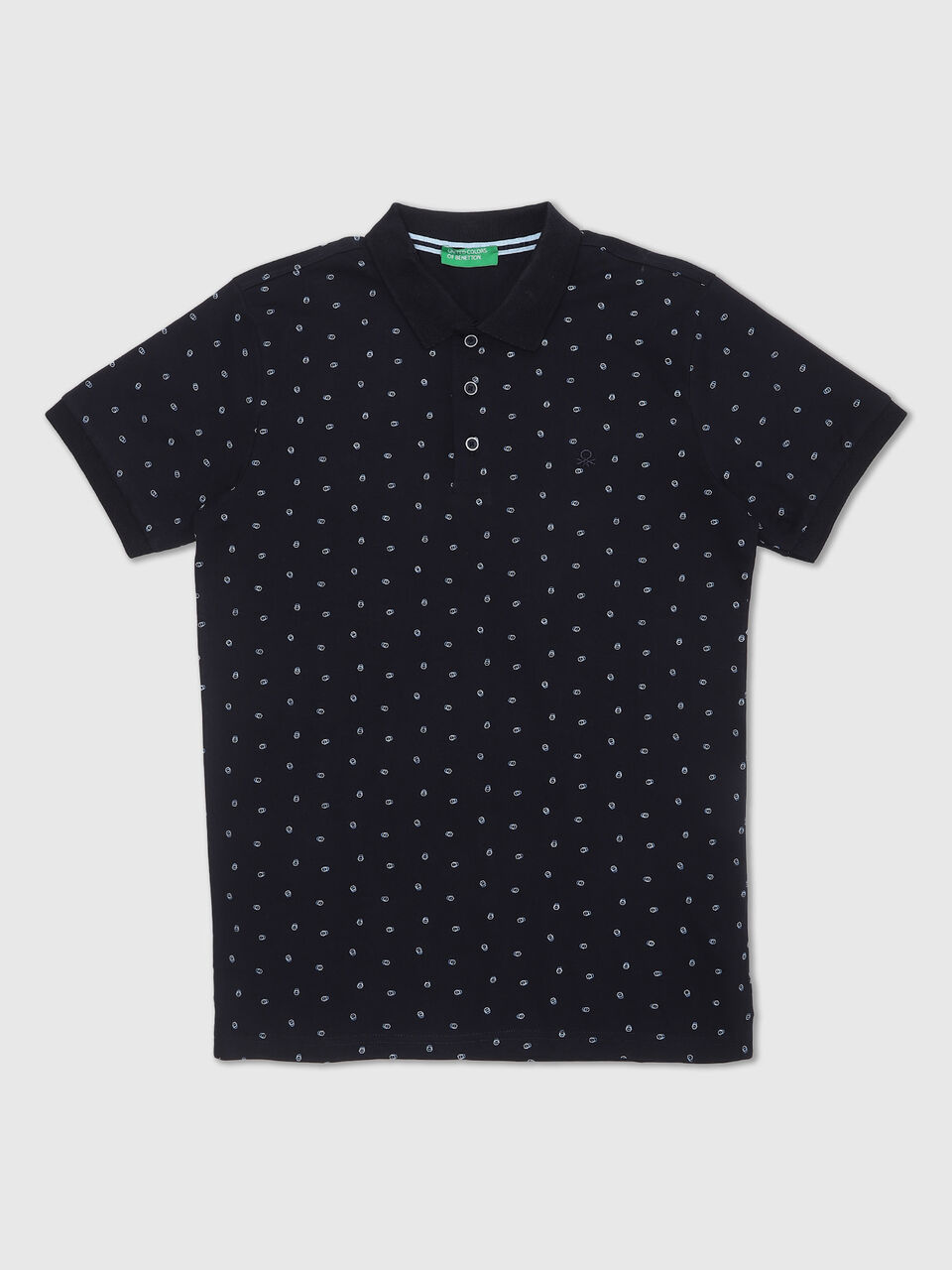 Ditsy AOP Pique Polo image number null