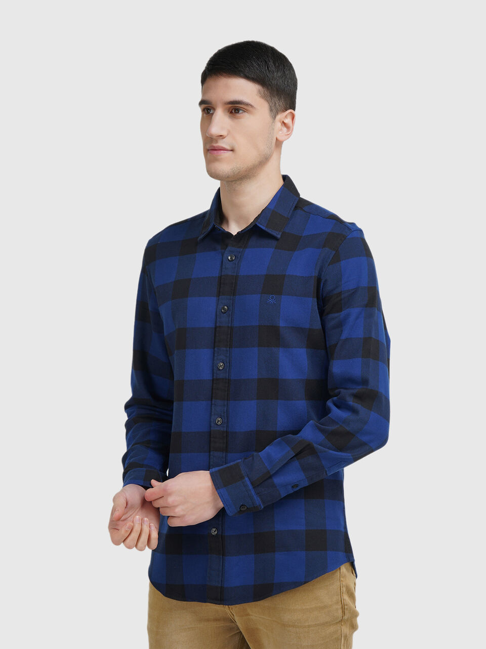 Full Sleeve Herringbone Gingham Shirt image number null