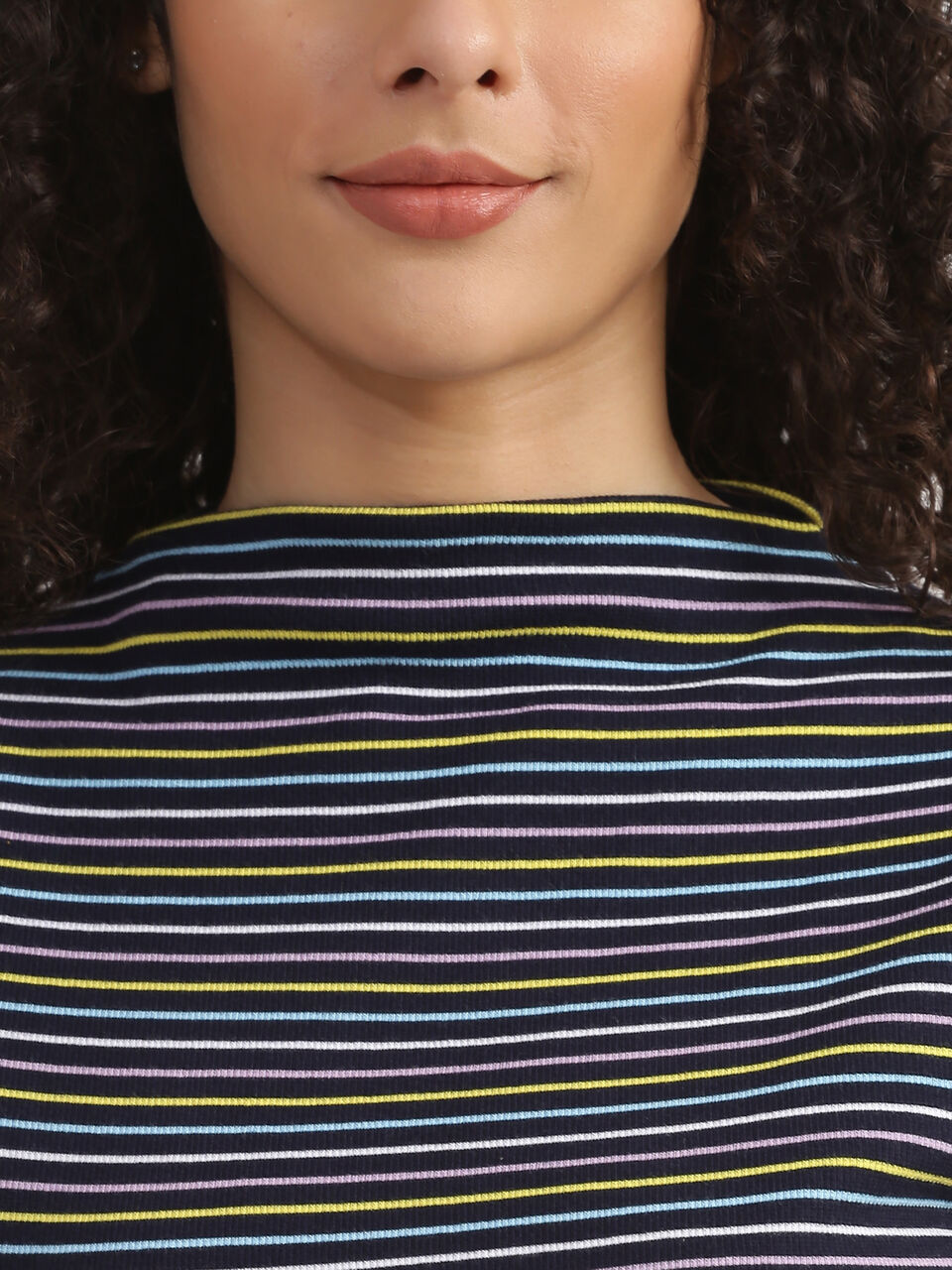 3/4Th Slv Multicolor Y/D Top image number null