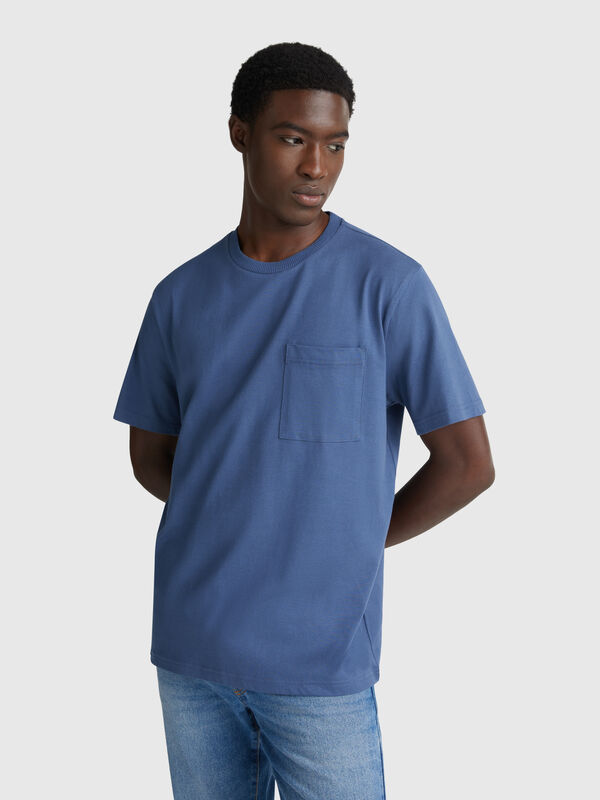 Cotton t-shirt with pocket Men