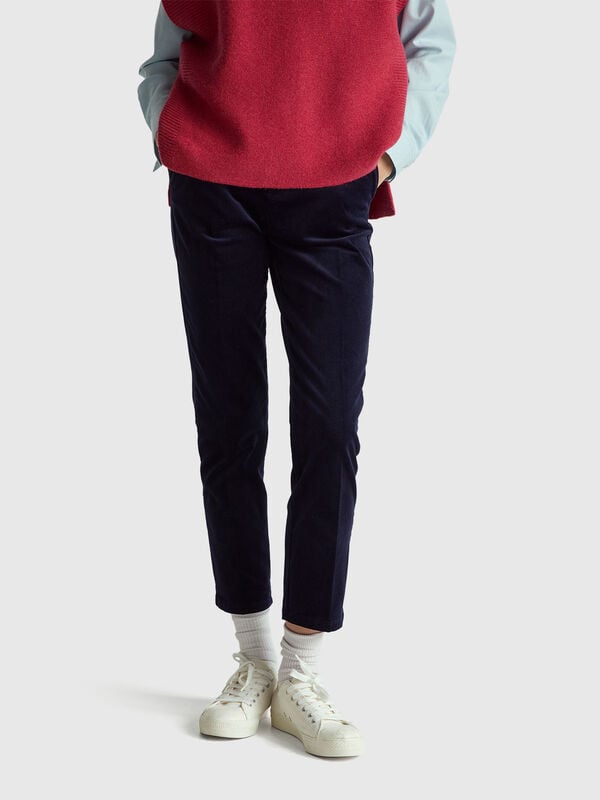 Stretch velvet chinos Stretch velvet chinos Women