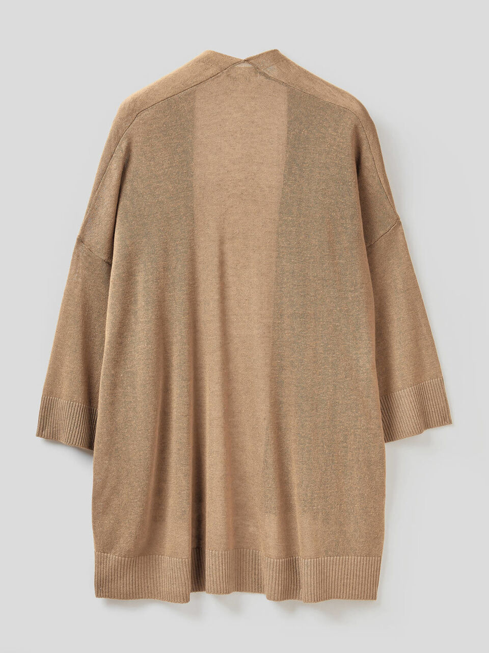 Open cardigan with 3/4 sleeve image number 2