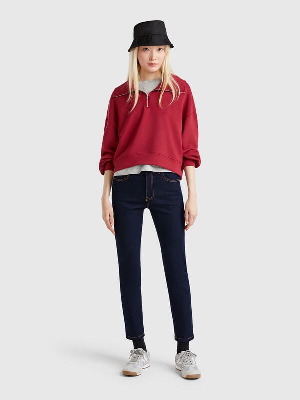Bootcut jeans in recycled cotton blend Women