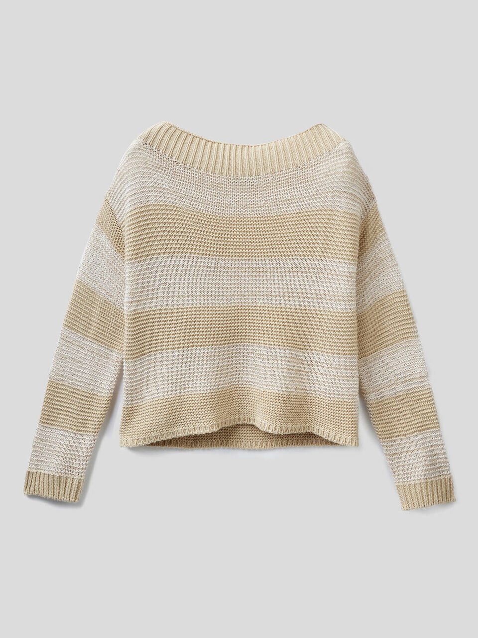 Striped sweater with sequins image number 1