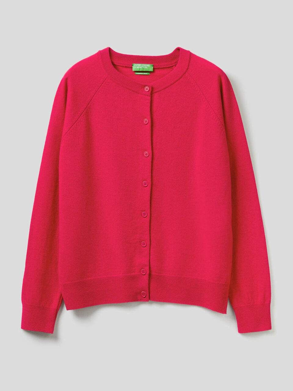 Crew neck in cashmere and wool blend image number 1