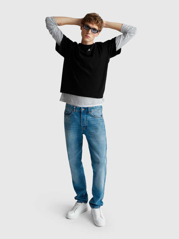 Oversized fit t-shirt with print Men