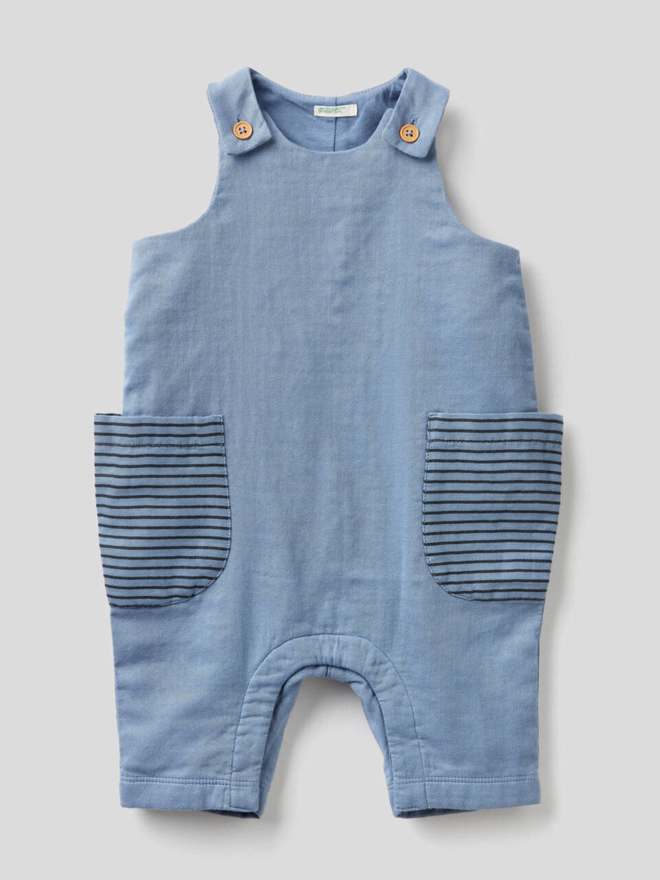 100% cotton sleeveless onesie image number 1