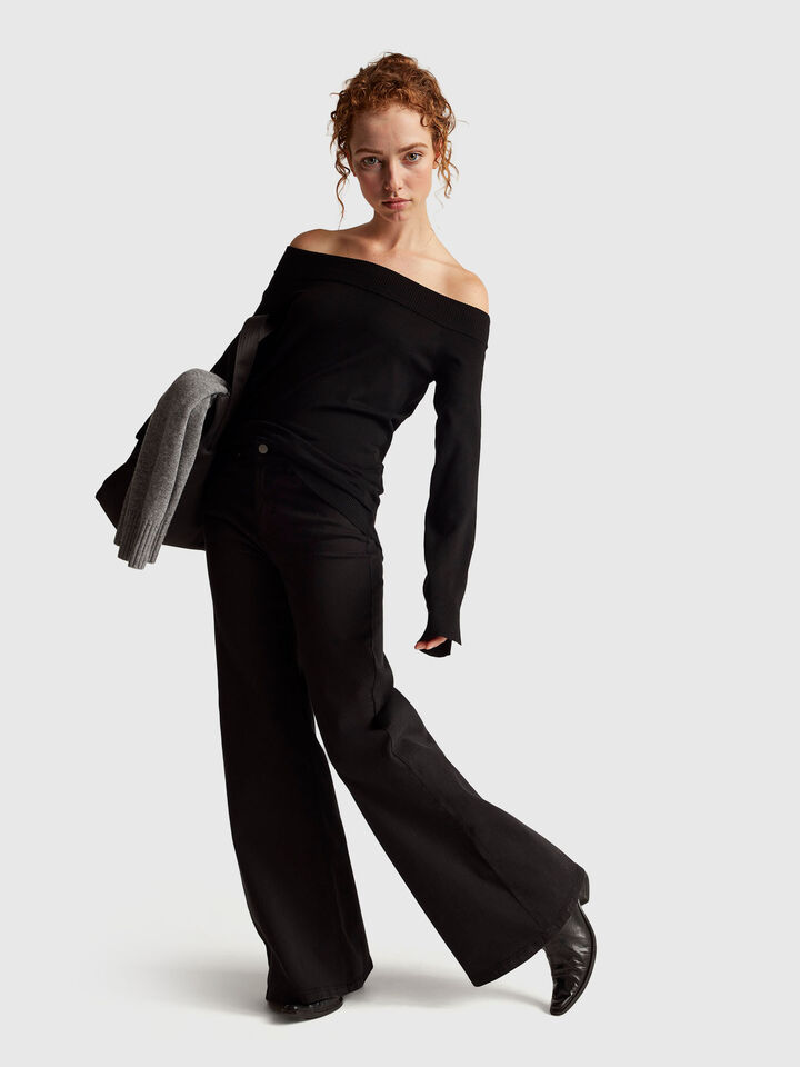 BOAT-NECK SWEAT.L/S Women