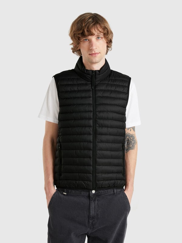 Sleeveless regular fit jacket with padding Men