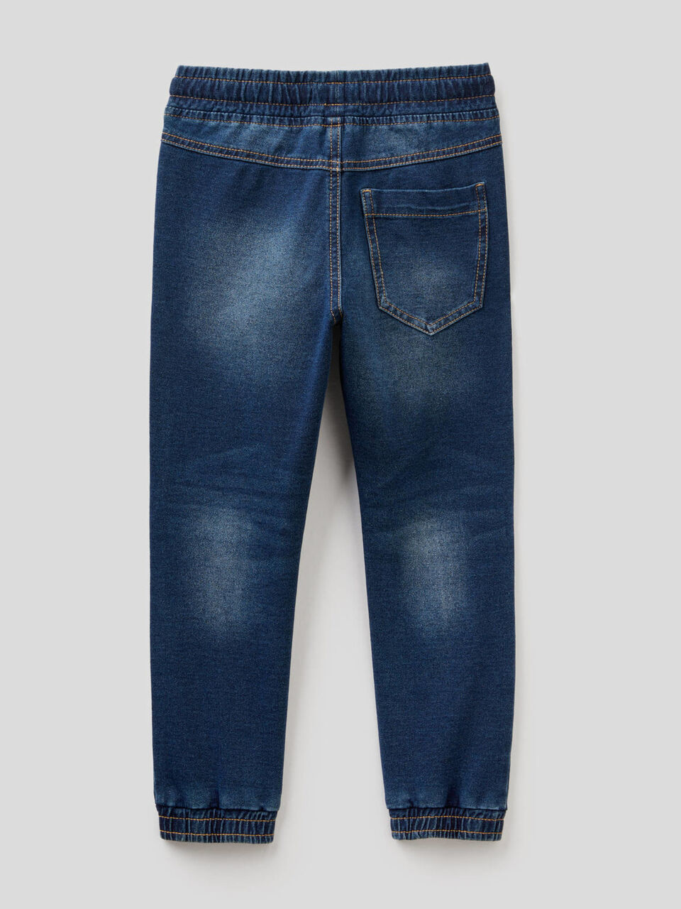 Stretch denim look sweatpants image number 2