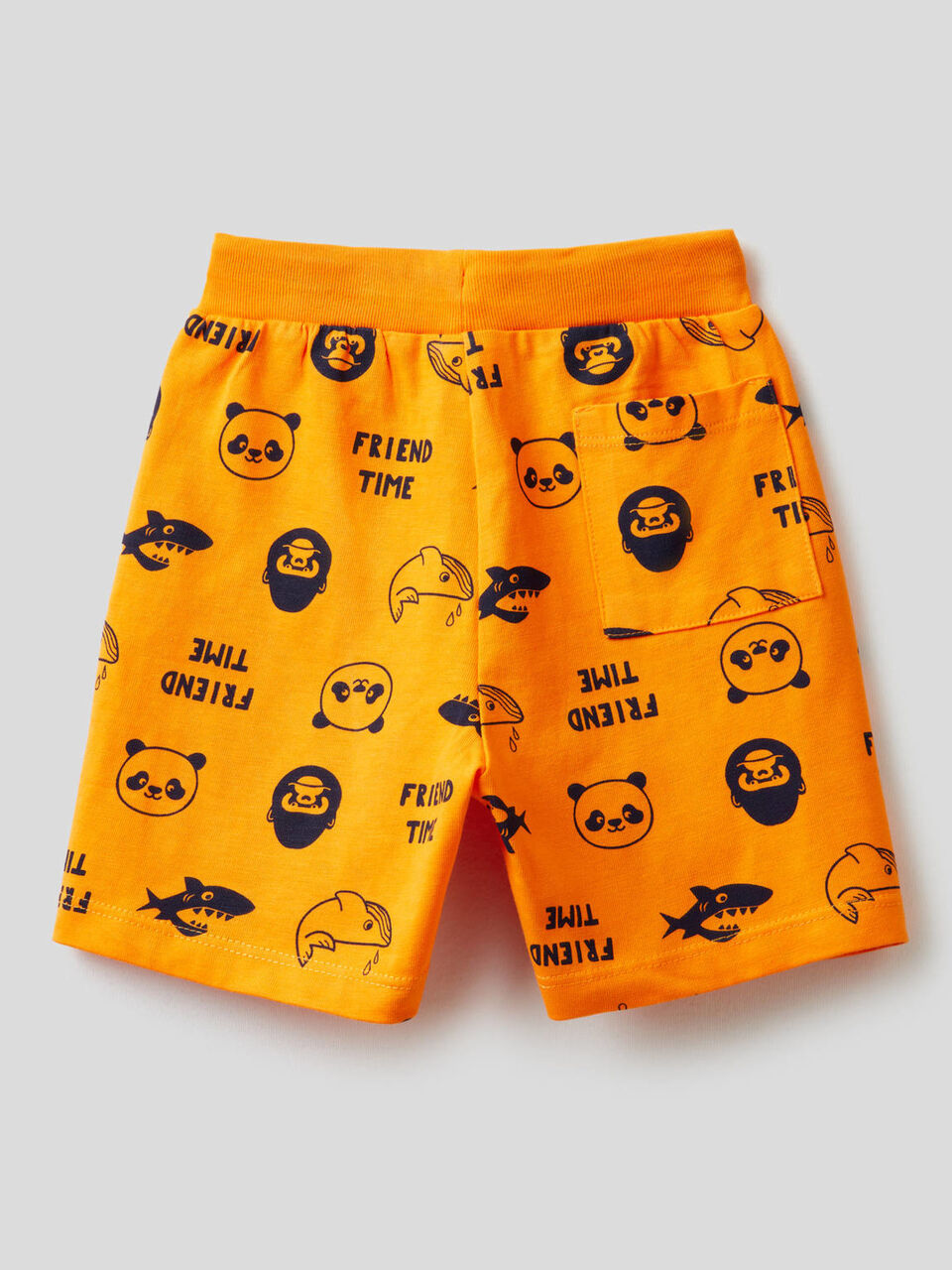 Printed shorts in 100% cotton image number 2