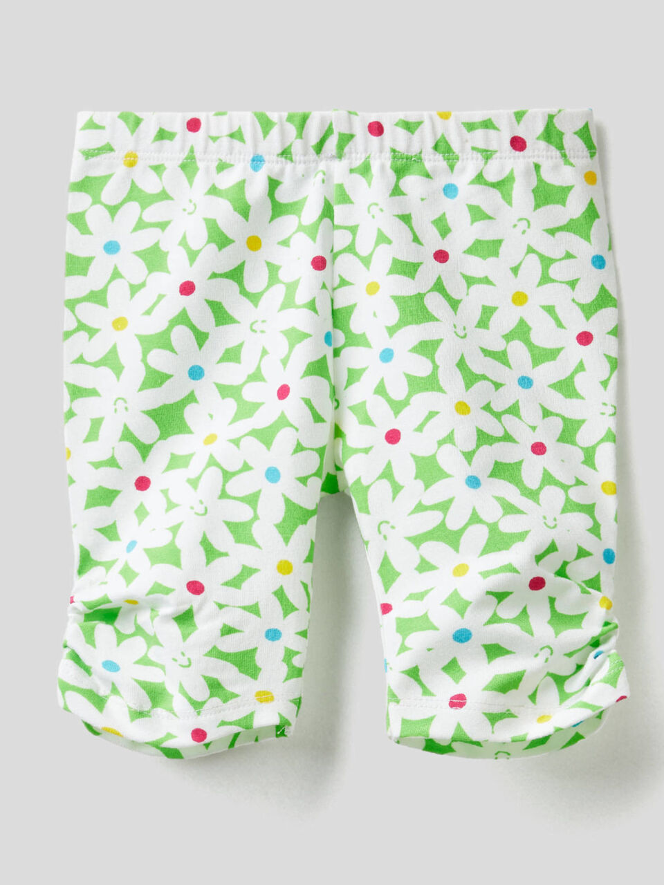 Printed leggings in stretch cotton image number 1