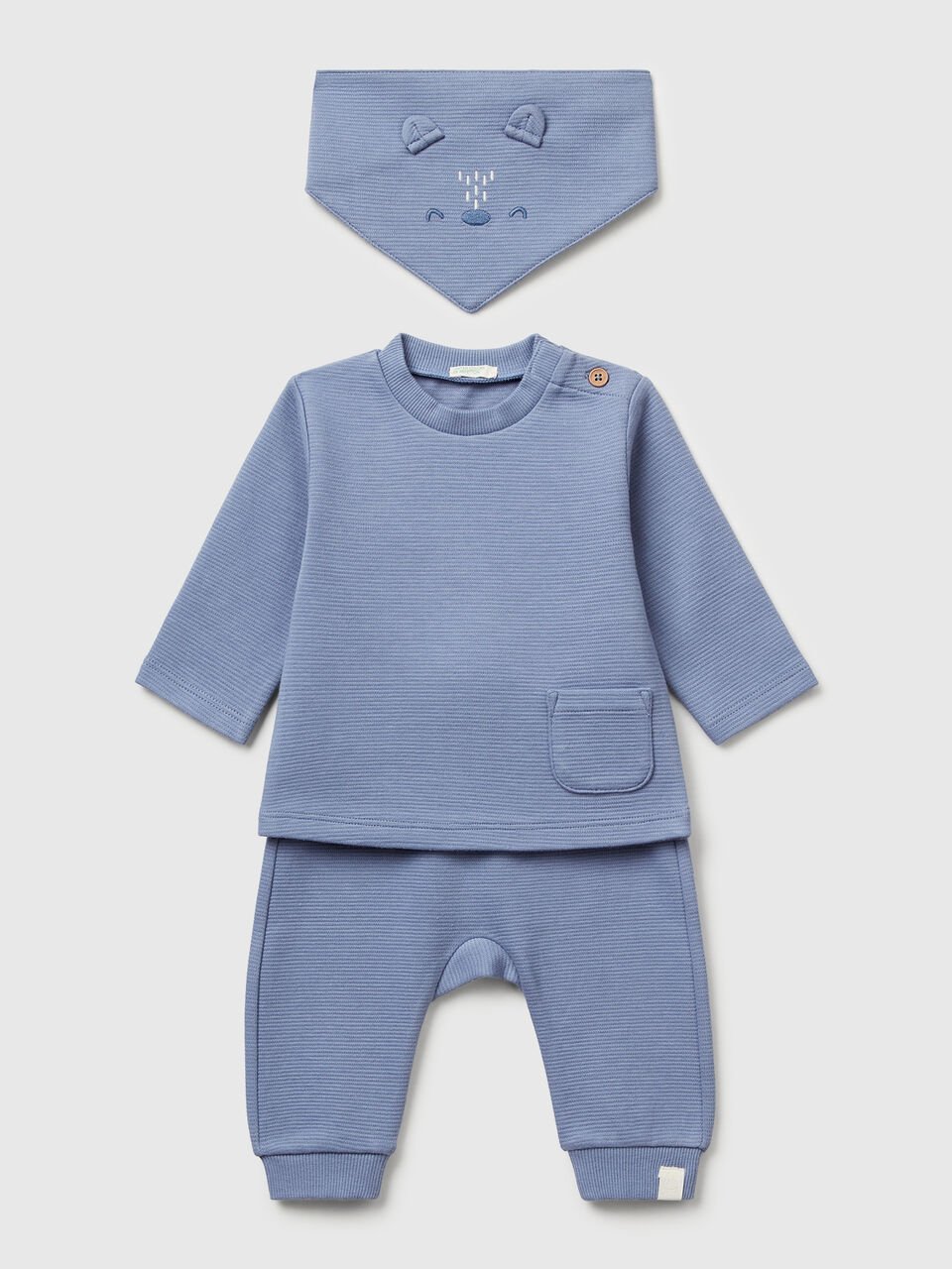T-SHIRT+TROUS+NAP-KI New Born (0-18 months) image number 1