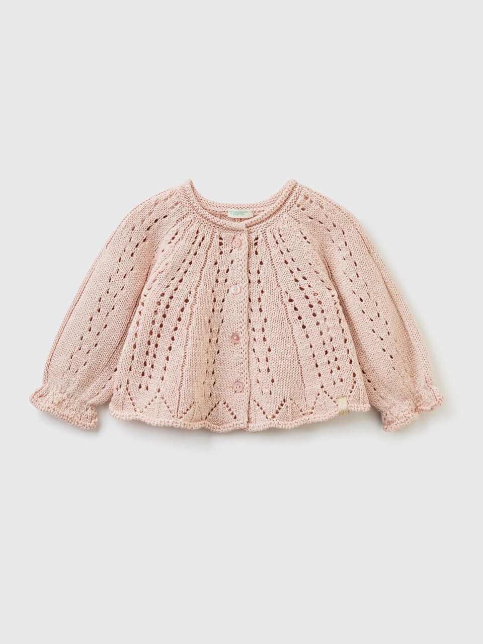 Knit cardigan with lurex