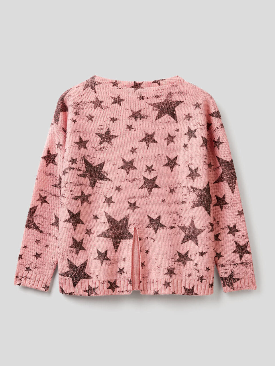 Maxi sweater with foil print image number 2