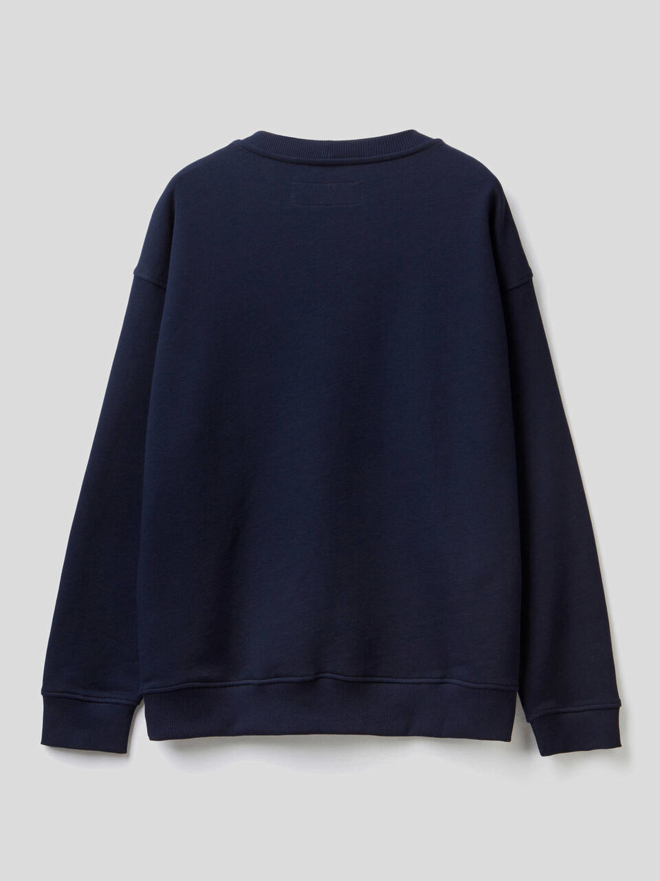 100% cotton sweatshirt with applied logo image number null