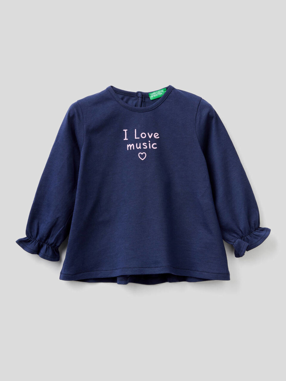 T-shirt with frill on the back image number 1