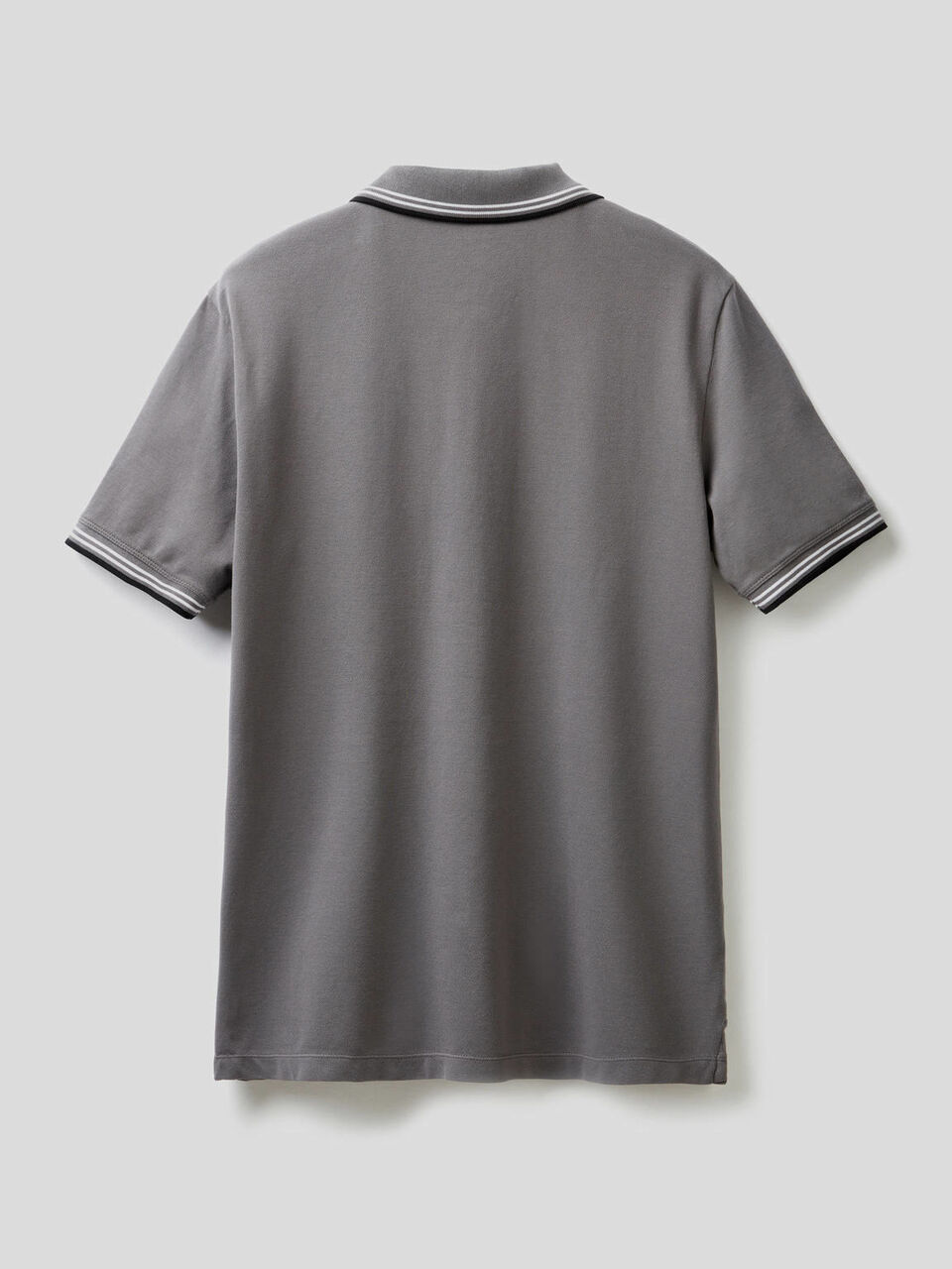 Short sleeve stretch cotton polo image number 2