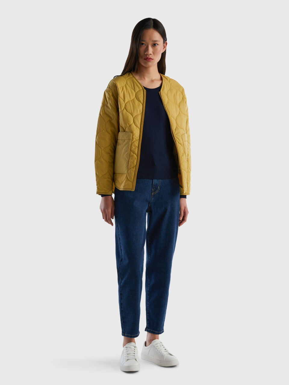 Padded jacket in recycled wadding