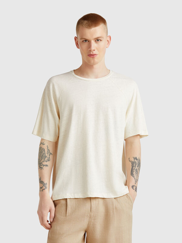 T-shirt in linen blend Men