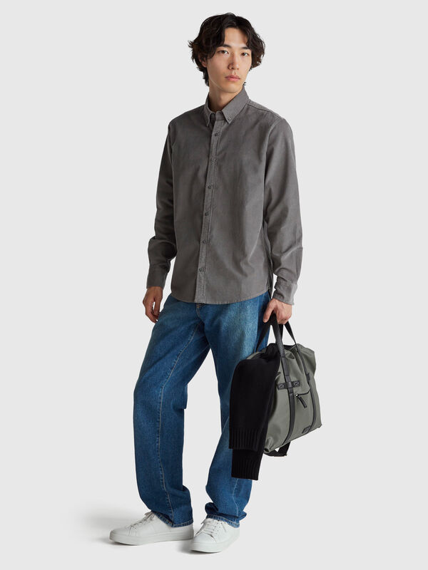 Corduroy button-down shirt Men