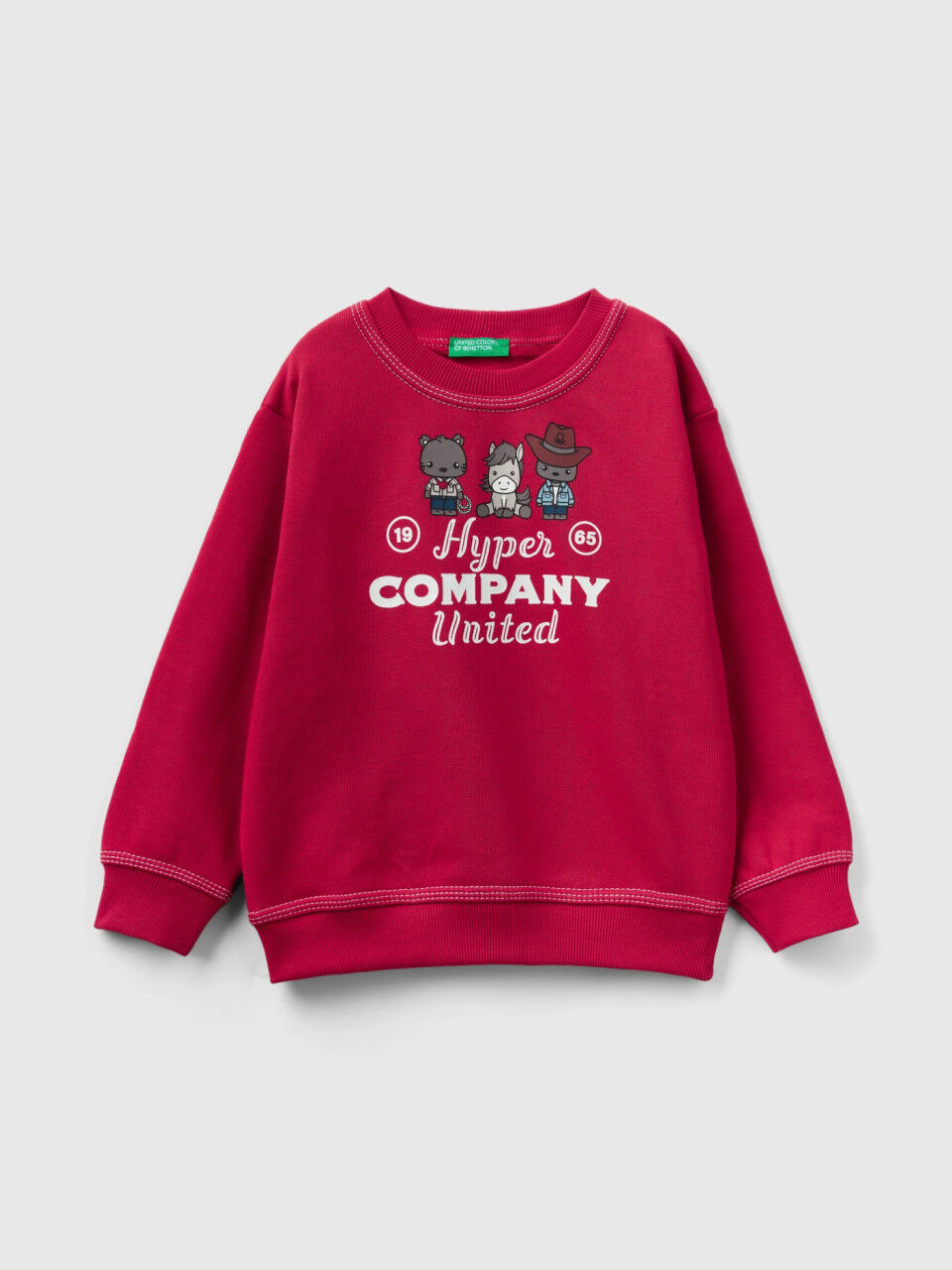 Kid Boys Sweatshirts without hood Collection 2023 Benetton