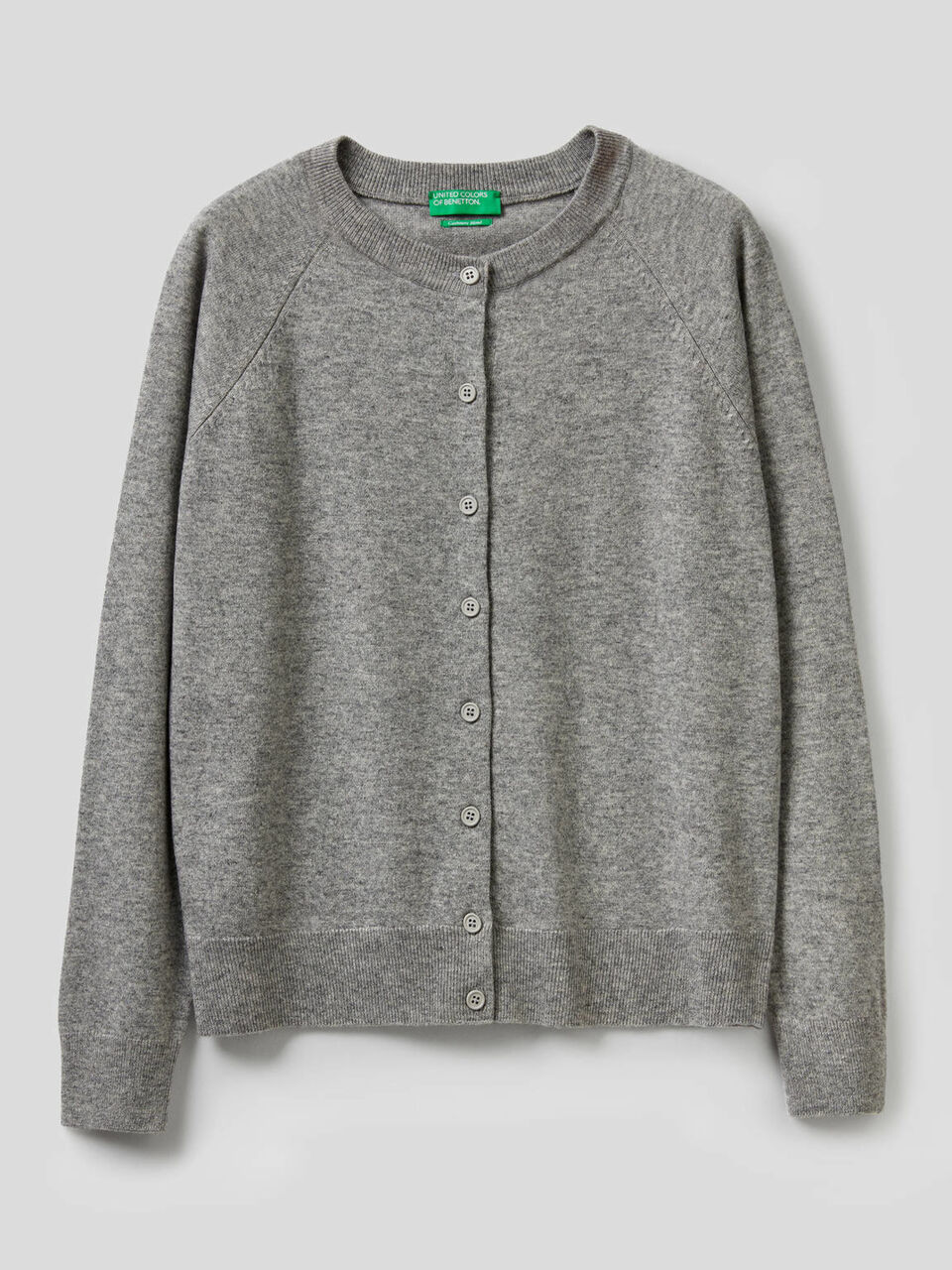 Crew neck in cashmere and wool blend image number 1