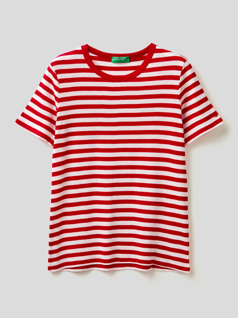 Crew neck striped t-shirt image number 1