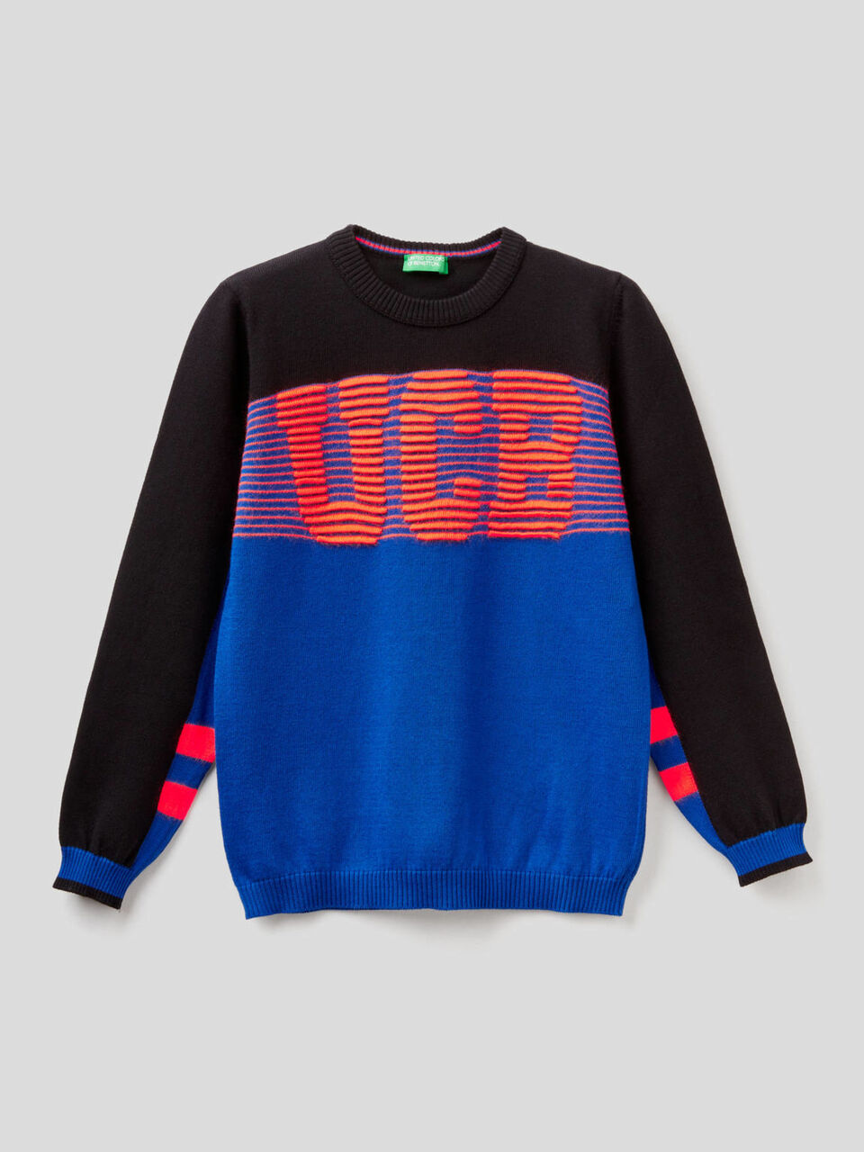 Crew neck sweater with logo image number 1
