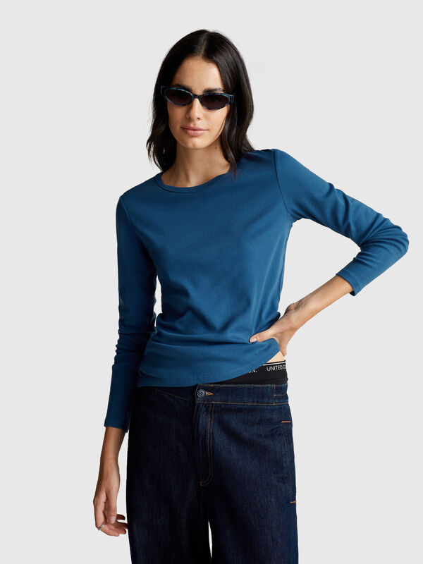 Long sleeve 100% cotton t-shirt Women