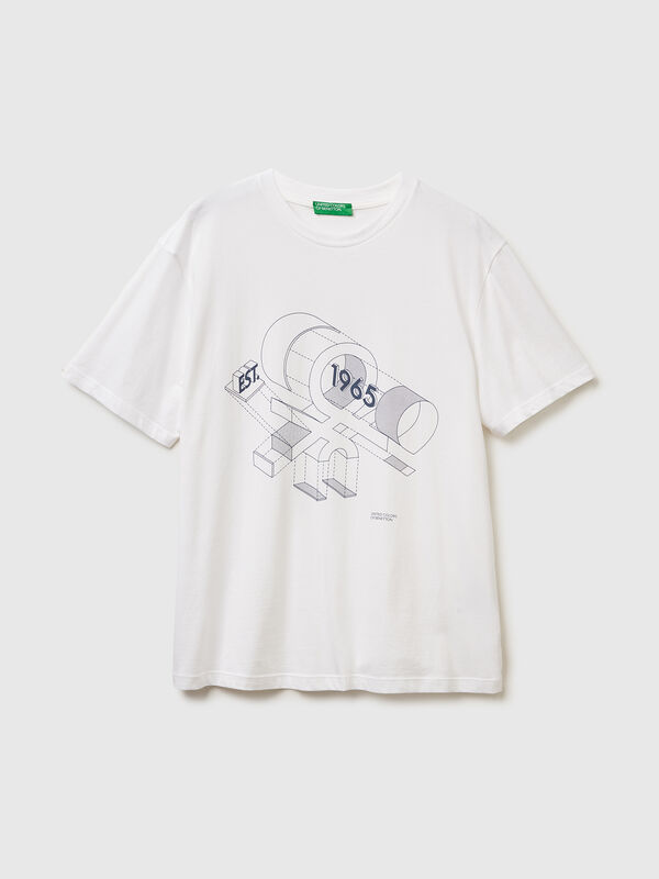 T-shirt in cotton with logo Men