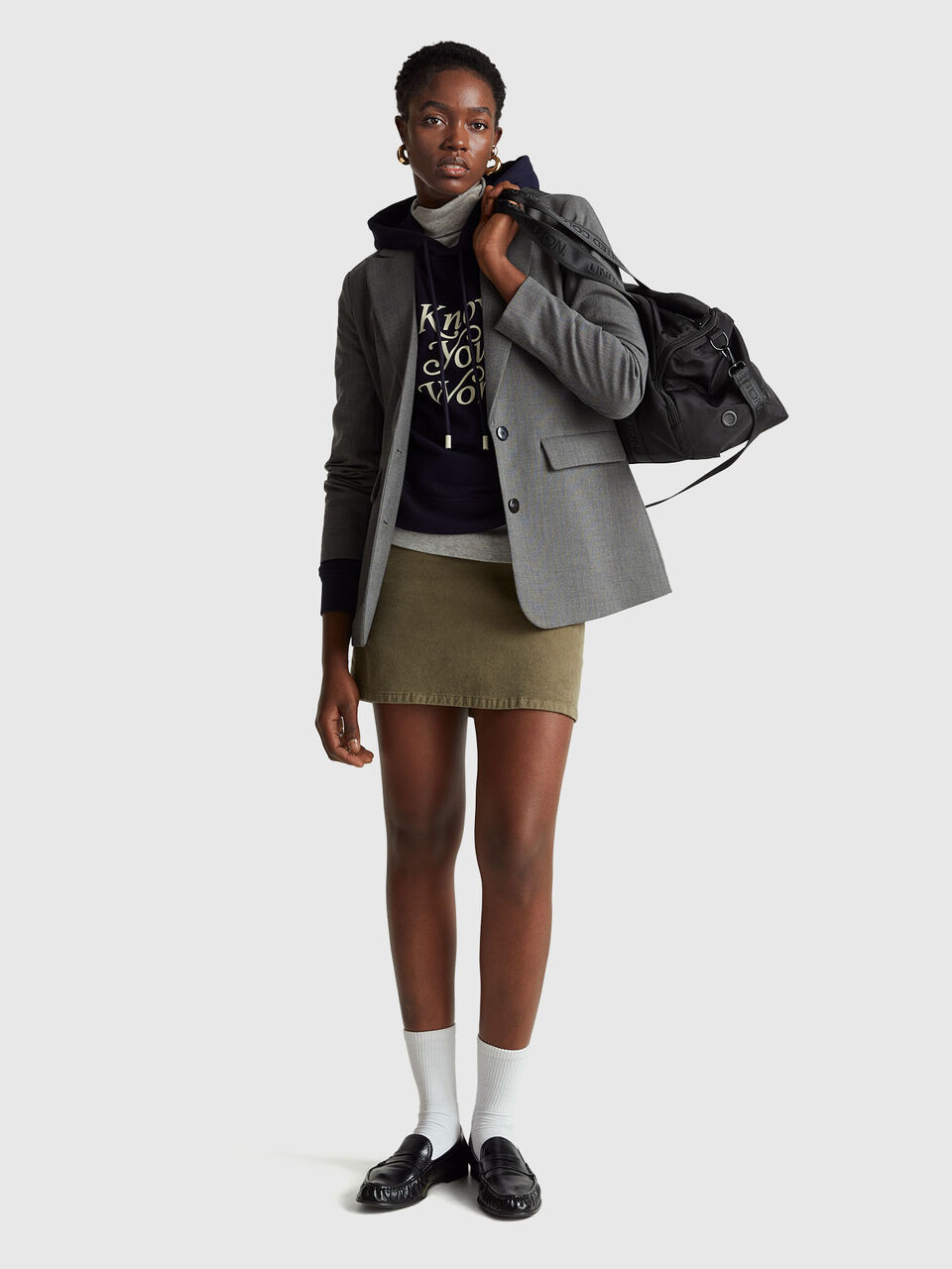 SWEATER W/HOOD Women image number null