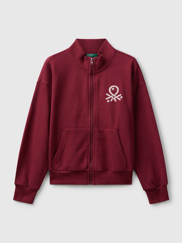 Zip-up sweatshirt with print Junior Girl