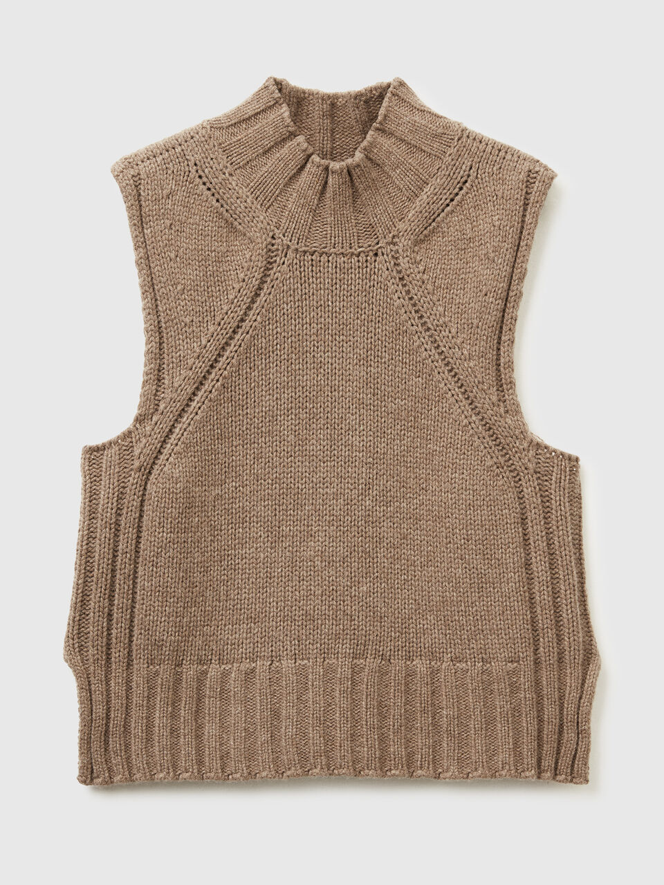 SLEEVELESS SWEATER Women image number null